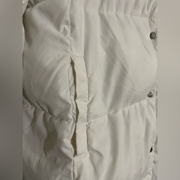 Loft White Puffer Long Winter Coat Jacket - Picture 2 of 6